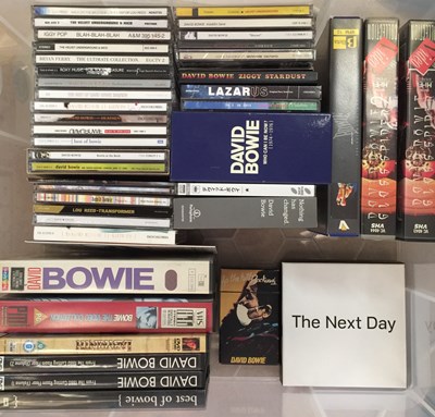 Lot 357 - DAVID BOWIE/GLAM/ART ROCK - CD/VHS/DVD COLLECTION