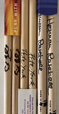 Lot 301 - GINGER BAKER SIGNED DRUM ITEMS