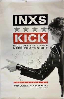 Lot 304 - INXS SIGNED POSTER