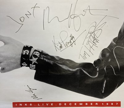 Lot 304 - INXS SIGNED POSTER