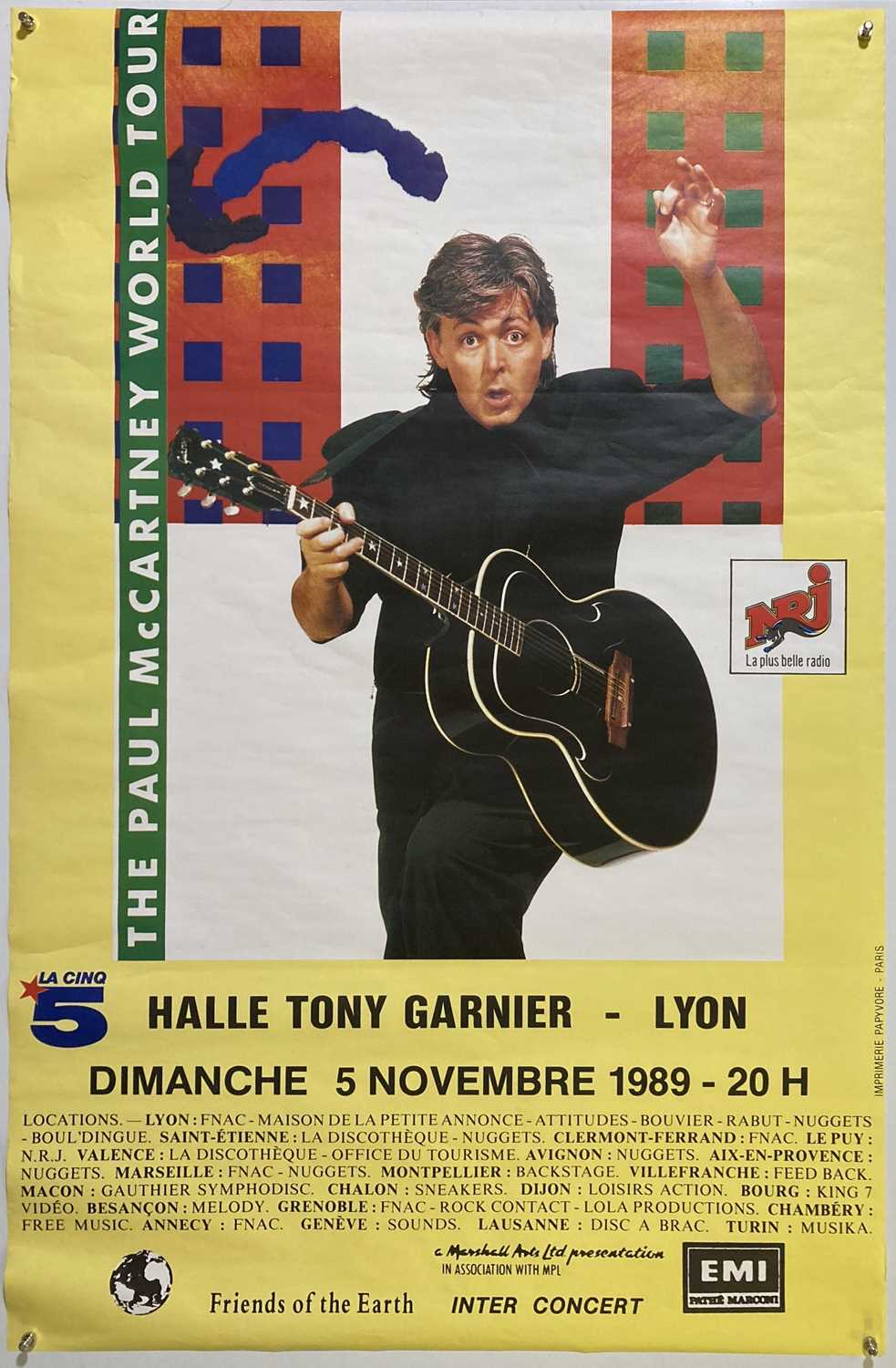 Lot 193 - PAUL MCCARTNEY - OVERSEAS CONCERT POSTERS.