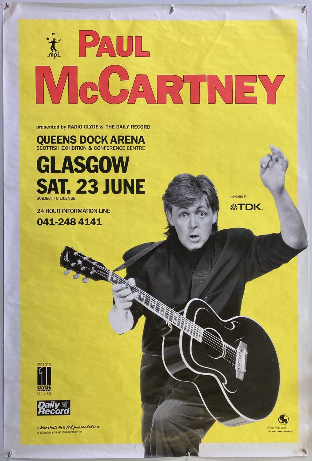 Lot 194 - PAUL MCCARTNEY - UK CONCERT POSTERS.