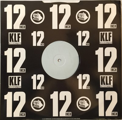 Lot 104 - THE KLF - AMERICA: WHAT TIME IS JANUARY 12" (ORIGINAL WHITE LABEL PROMO - KLF 92 PROMO 2)
