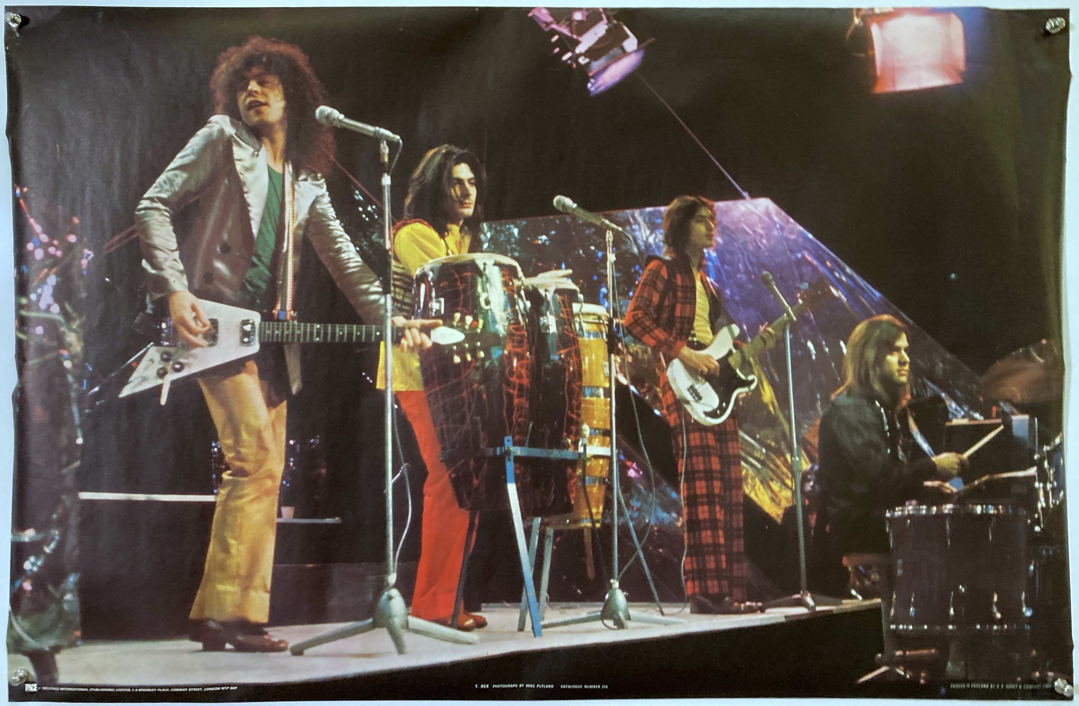 Lot 221 - MARC BOLAN T REX POSTER PRINTS.