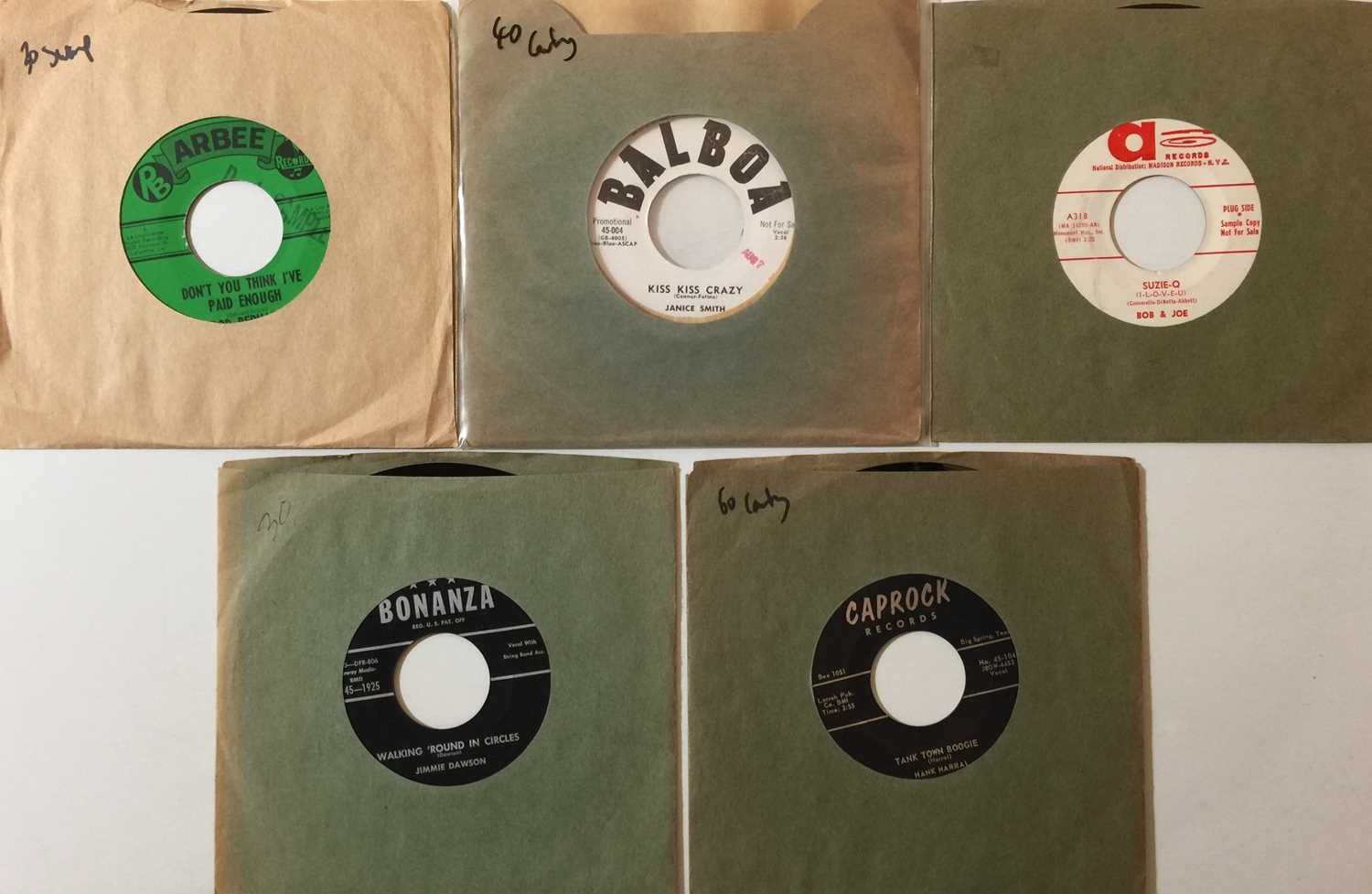 Lot 21 - SWAMP POP/ COUNTRY - 7" RARITIES