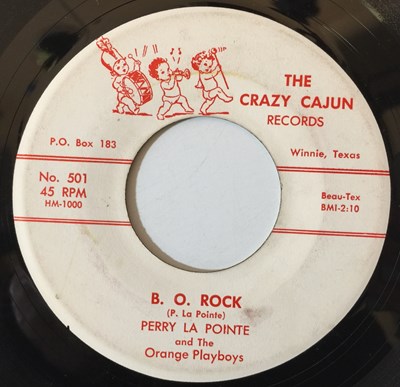 Lot 31 - PERRY LA POINTE - B.O. ROCK/ TO LATE TO CRY 7" (ROCKABILLY - CRAZY CAJUN 501)