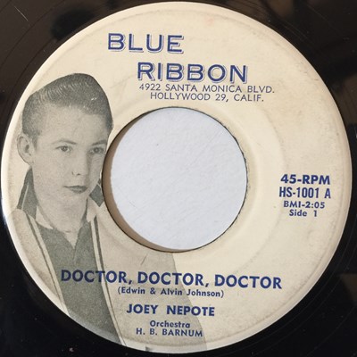 Lot 36 - JOEY NEPOTE - DOCTOR, DOCTOR, DOCTOR/ SWEET LITTLE BABY I CARE 7" (ROCKABILLY - HS-1001)