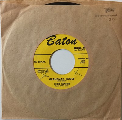 Lot 40 - CHRIS KENNER - GRANDMA'S HOUSE/ DON'T LET HER PIN THAT CHARGE ON ME 7" (JUMP BLUES - BARTON 220)