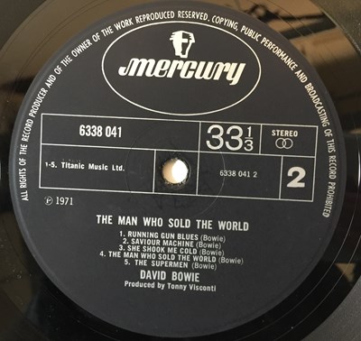 Lot 382 - DAVID BOWIE - THE MAN WHO SOLD THE WORLD LP - ORIGINAL UK 'DRESS SLEEVE' COPY - 'TONNY' (MERCURY 6338 041)