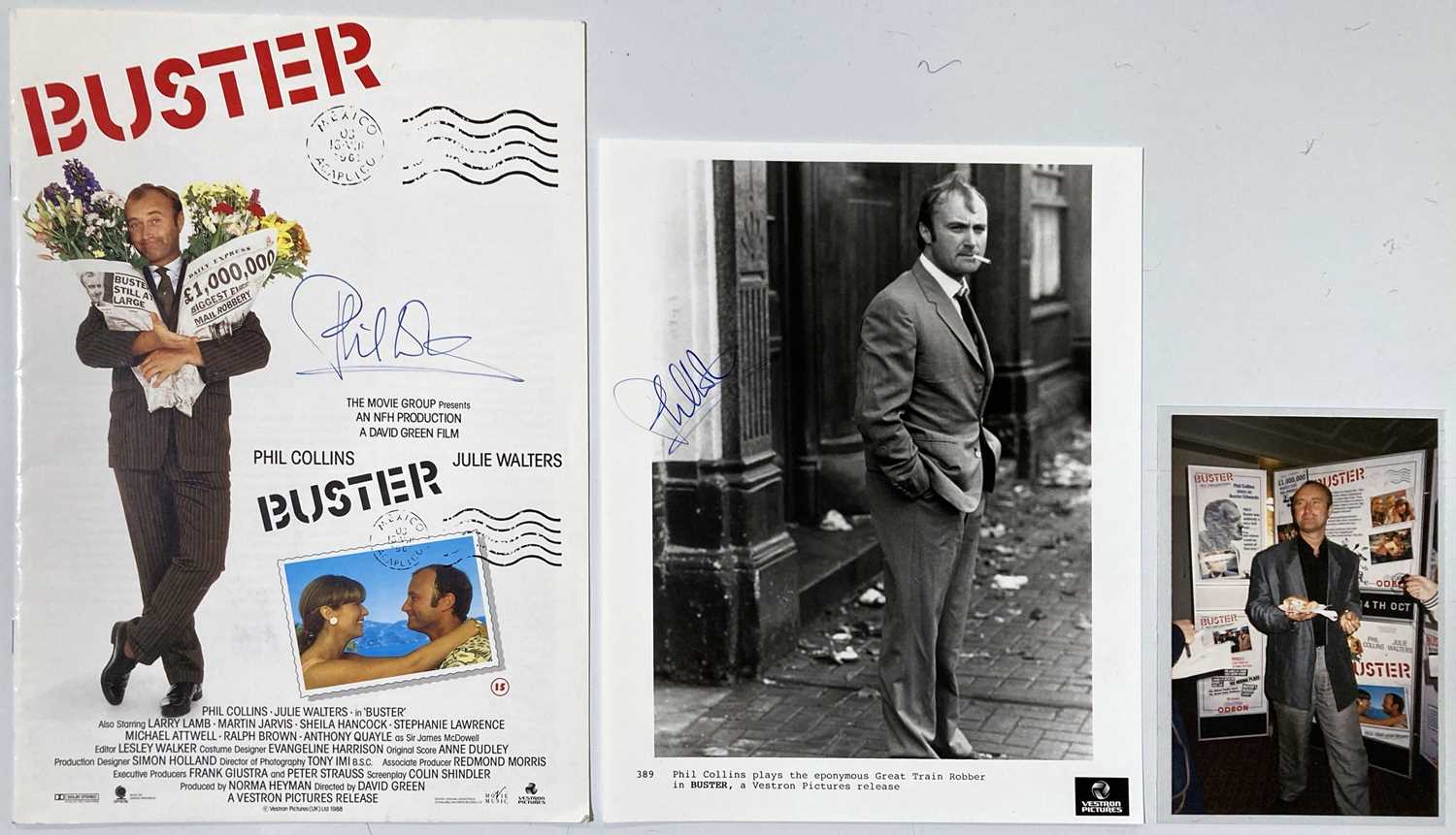 Lot 336 - PHIL COLLINS - SIGNED ITEMS.