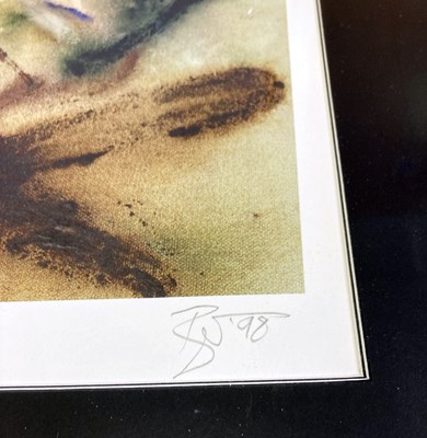 Lot 61 - DAVID BOWIE - SIGNED 'OUTSIDE' LITHOGRAPH PRINT.