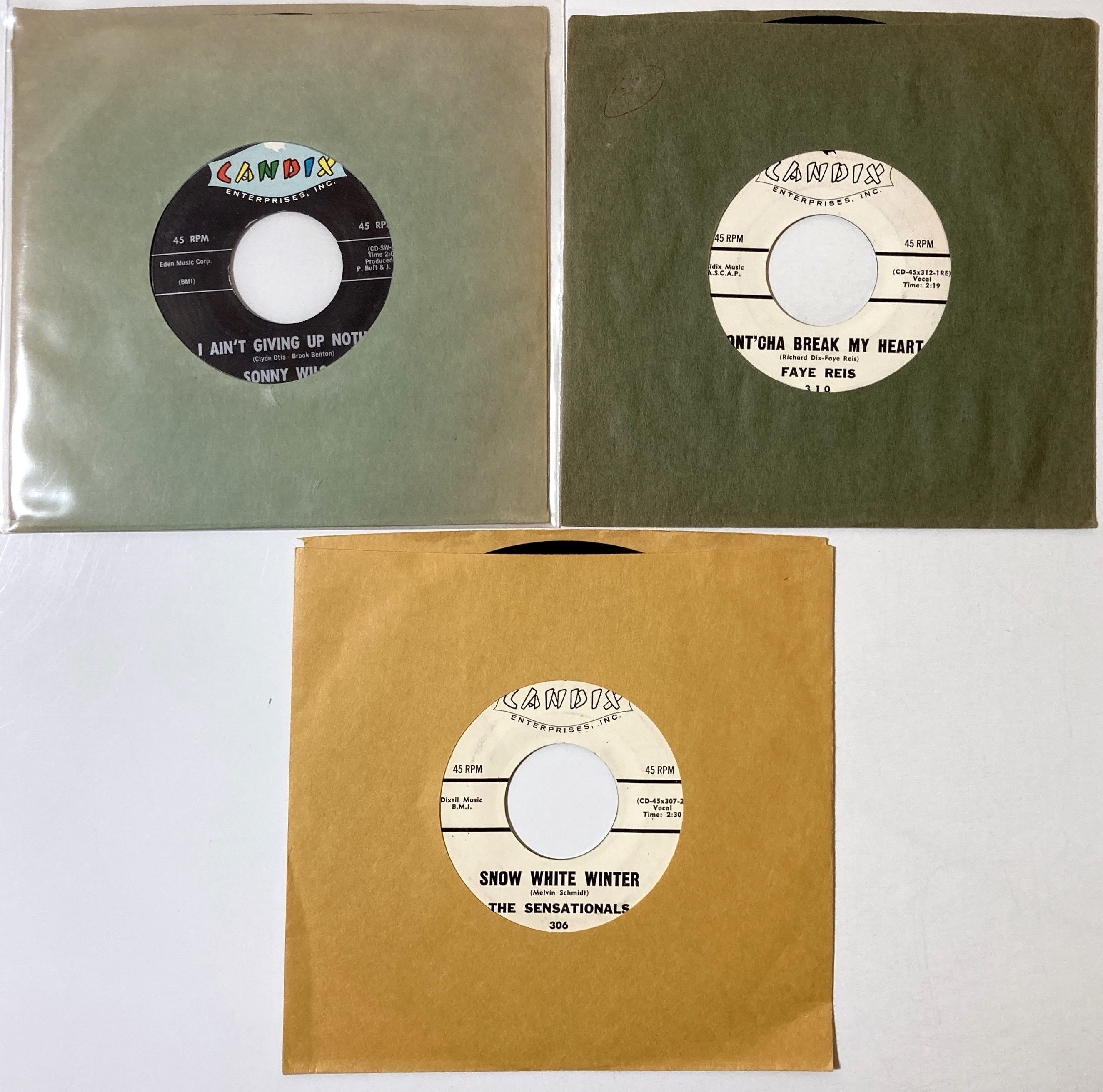 Lot 61 - CANDIX RECORDS - ORIGINAL US 7