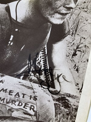 Lot 304 - THE SMITHS - FULLY SIGNED MEAT IS MURDER.