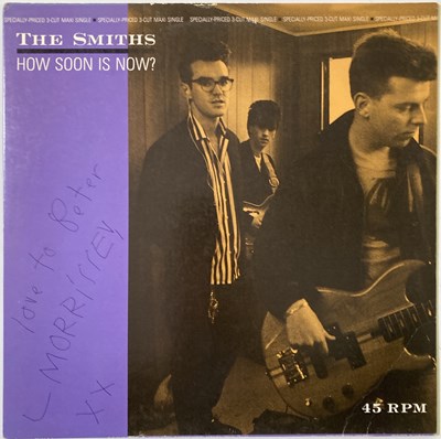 Lot 435 - THE SMITHS - MORRISSEY SIGNED 12".