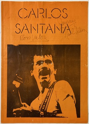 Lot 294 - CARLOS SANTANA, A SIGNED PROGRAMME.