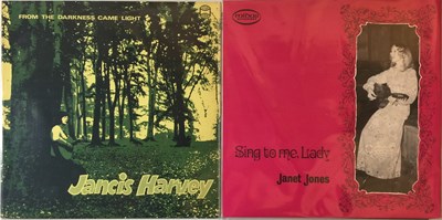 Lot 705 - COLLECTABLE FOLK LPS SIGNED - JANCIS HARVEY / JANET JONES.