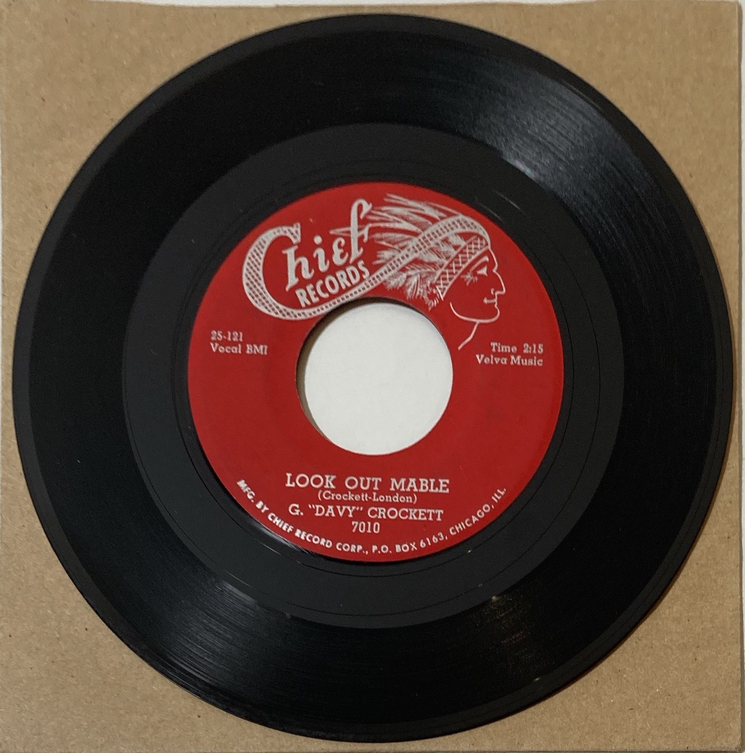 Lot 65 - G. 'DAVY' CROCKETT - LOOK OUT MABLE/DID YOU