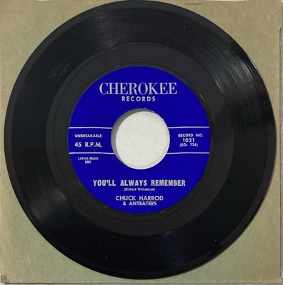 Lot 66 - CHUCK HARROD & ANTEATERS - CRAWDAD SONG/YOU'LL ALWAYS REMEMBER 7" (ORIGINAL US COPY - CHEROKEE RECORDS 1021)