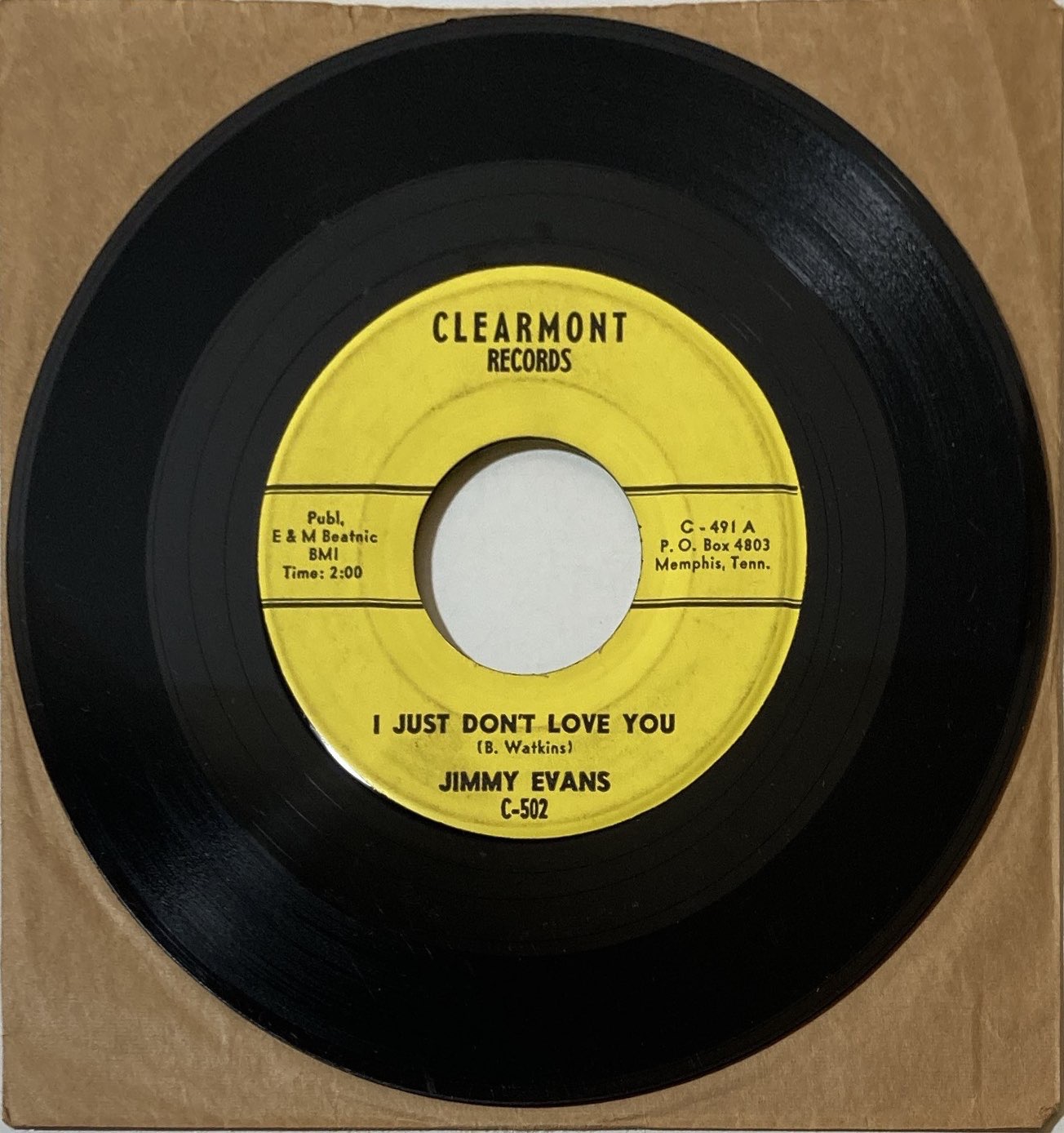 Lot 70 JIMMY EVANS THE JOINT'S REALLY JUMPIN 7"