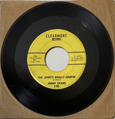 Lot 70 - JIMMY EVANS - THE JOINT'S REALLY JUMPIN 7" (ORIGINAL US COPY - CLEARMONT RECORDS C-492)