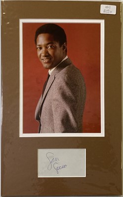 Lot 337 - SAM COOKE SIGNED DISPLAY.