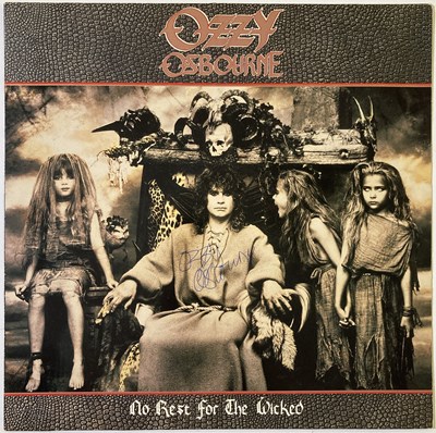 Lot 338 - OZZY OSBOURNE - SIGNED LP SLEEVE.