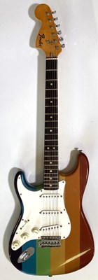 Lot 153 - FENDER - 1974 STRATOCASTER WITH RAINBOW COLOURWAY.