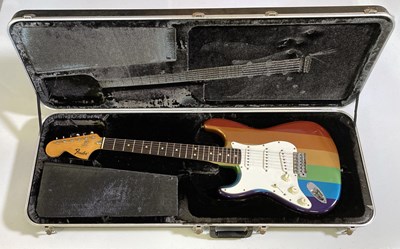 Lot 153 - FENDER - 1974 STRATOCASTER WITH RAINBOW COLOURWAY.