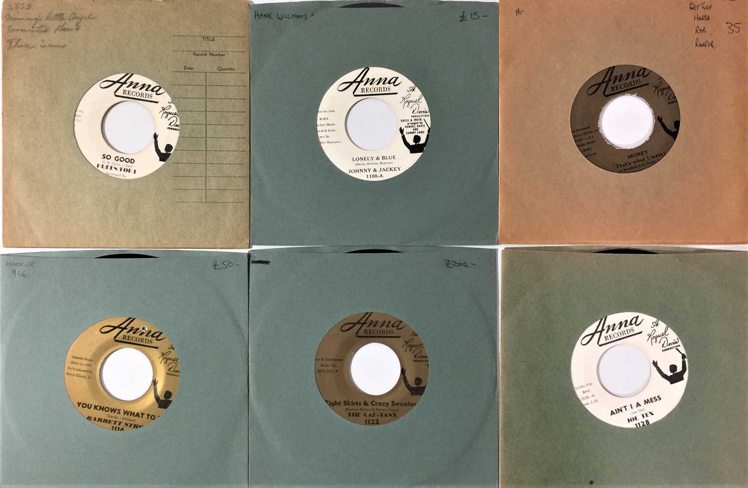 Soul R Records Lot 88 - ANNA RECORDS - 7