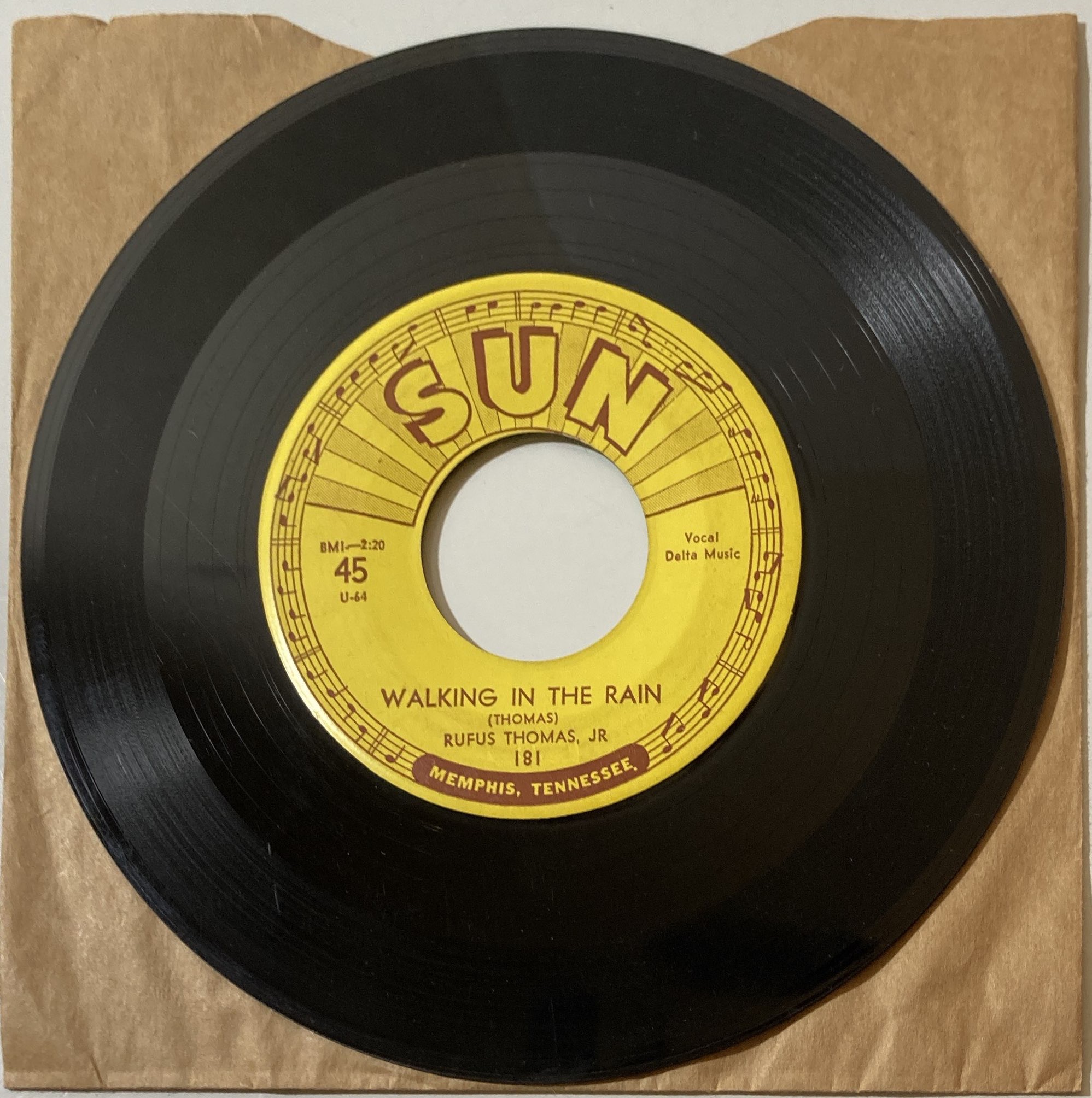 Lot 202 - SUN RECORDS COLLECTION - RUFUS THOMAS - BEAR