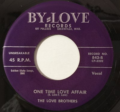 Lot 92 - THE LOVE BROTHERS - BABY I'LL NEVER LET YOU GO (ROCKABILLY 7" - BY-LOVE 843)