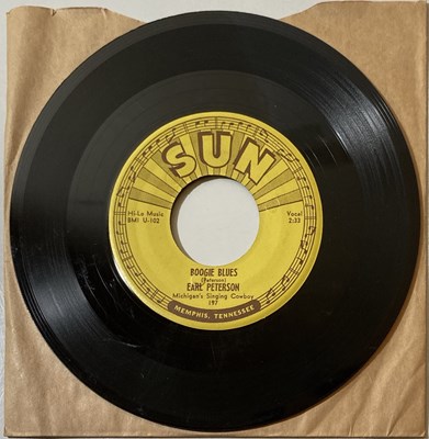 Lot 207 - SUN RECORDS COLLECTION - EARL PETERSON - BOOGIE BLUES - SUN 197.