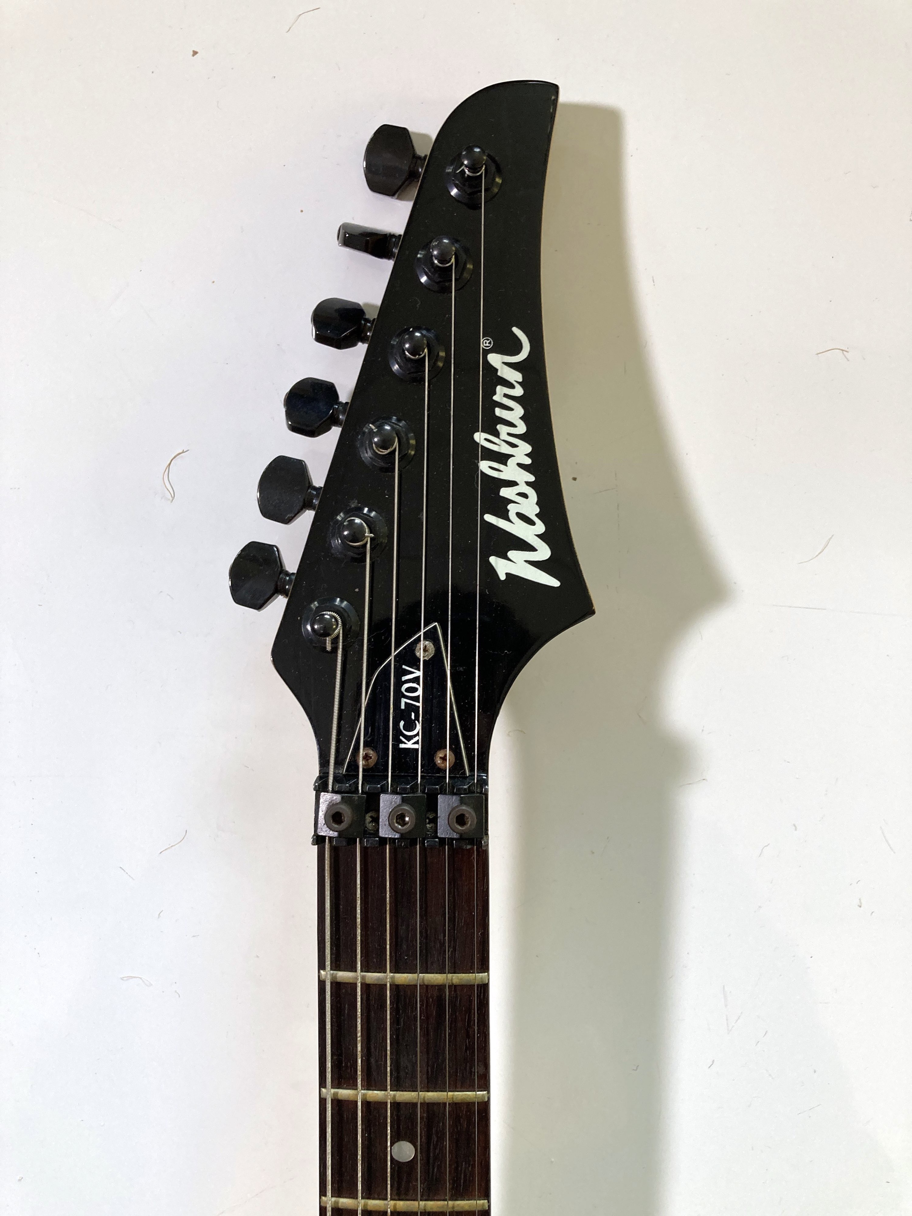 Lot 152 WASHBURN KC70V ELECTRIC GUITAR WITH CASE.