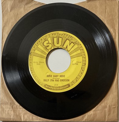 Lot 212 - SUN RECORDS COLLECTION - BILLY THE KID EMERSON X 3 - SUN 214, 219 & 233.