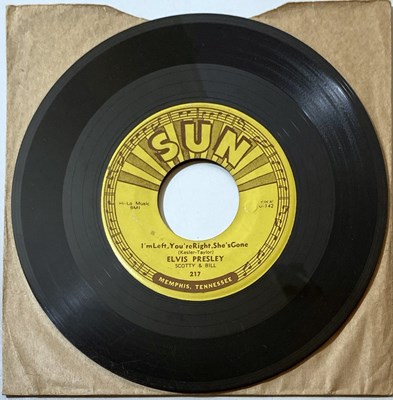 Lot 213 - SUN RECORDS COLLECTION - ELVIS PRESLEY - BABY LET'S PLAY HOUSE - SUN 217.