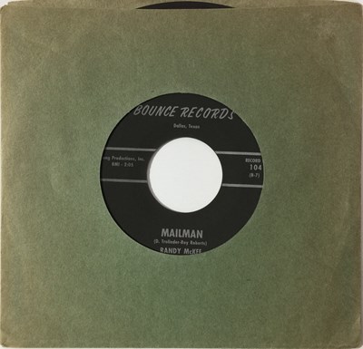 Lot 96 - RANDY MCKEE - MAILMAN/ NO DOUBT ABOUT IT 7" (ROCK N ROLL - BOUNCE 104)