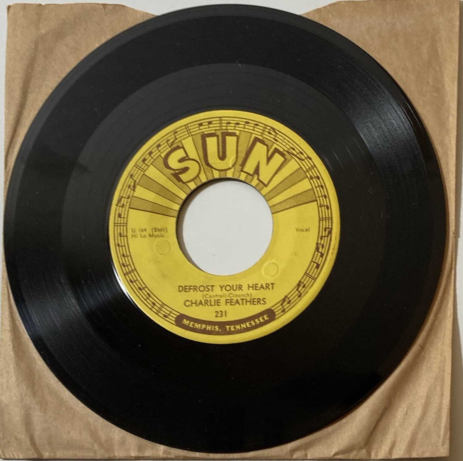 Lot 216 - SUN RECORDS COLLECTION - CHARLIE FEATHERS - DEFROST YOUR HEART - SUN 231.