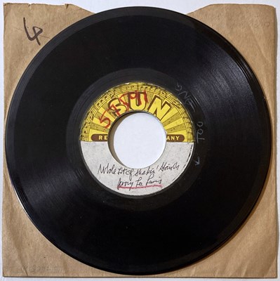 Lot 228 - SUN RECORDS COLLECTION - JERRY LEE LEWIS ACETATE - WHOLE LOT OF SHAKIN GOIN ON.