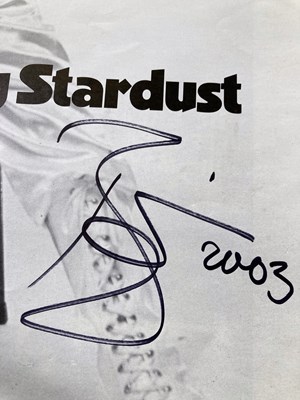 Lot 52 - DAVID BOWIE - A SIGNED POSTER.
