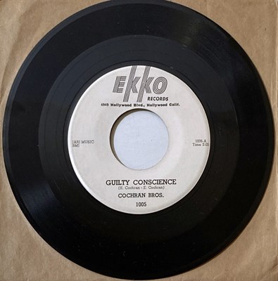 Lot 244 - THE COCHRAN BROTHERS - YOUR TOMORROW'S NEVER COME - EKKO 1005 PROMO.