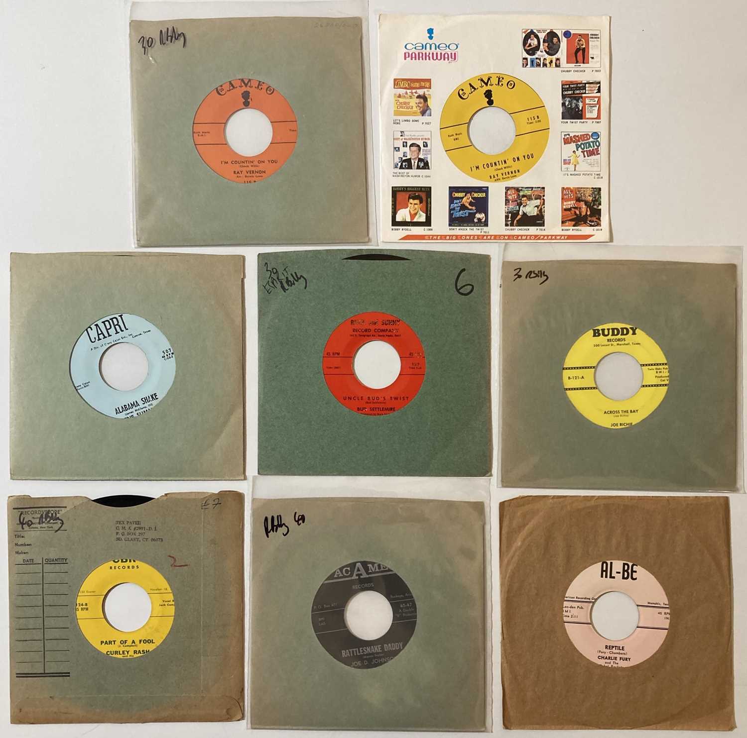 Lot 118 - ROCKABILLY/R&R - ORIGINAL US 7" RARITIES