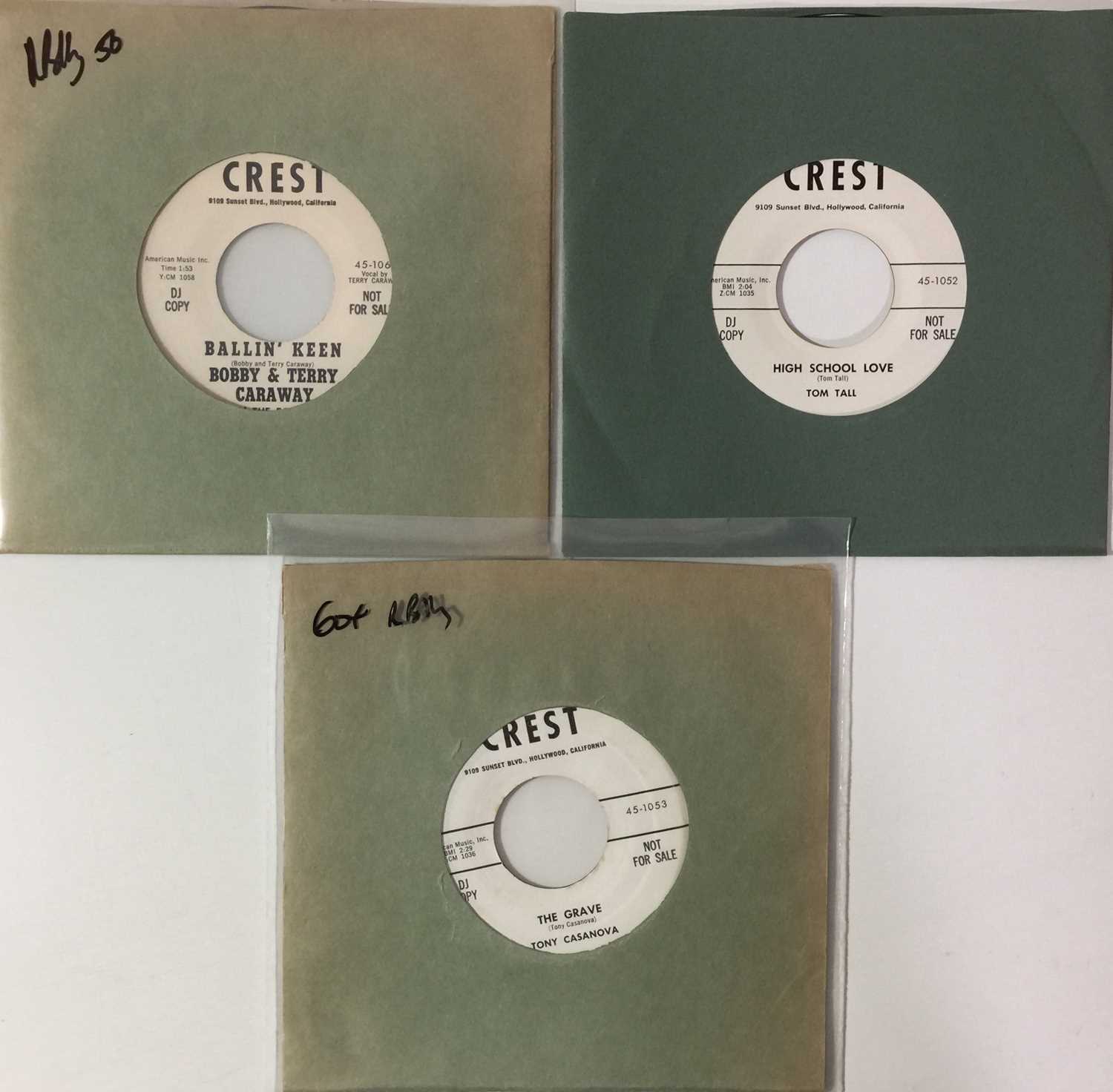 Lot 145 - CREST - ROCKABILLY 7" PROMOS