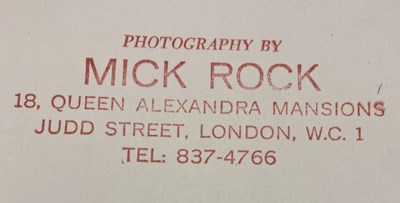 Lot 126 - MICK ROCK FREDDIE MERCURY PHOTOGRAPH