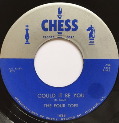Lot 159 - THE FOUR TOPS - KISS ME BABY/ COULD IT BE YOU 7" (CHESS 1623)