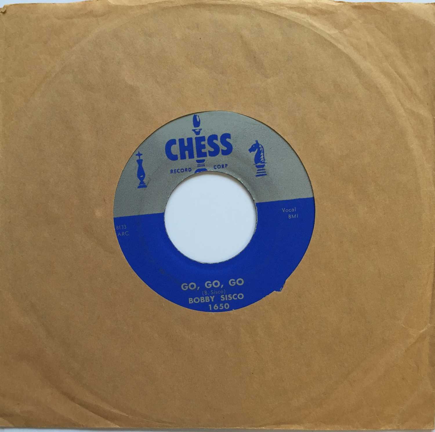 Lot 162 - BOBBY SISCO - GO GO GO/ TALL DARK & HANDSOME MAN 7" (CHESS 1650)