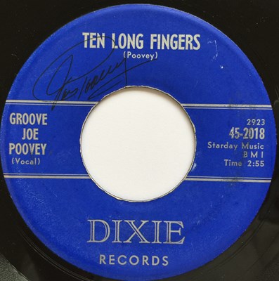 Lot 191 - GROOVE JOE POOVEY SIGNED COPY OF TEN LONG FINGERS ON DIXIE RECORDS.