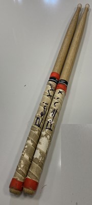 Lot 430 - RENI SIGNED AND HEATON PARK USED DRUMSTICKS