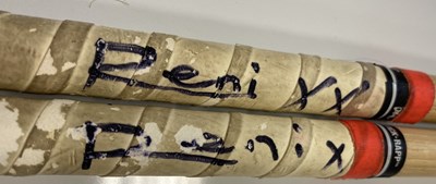 Lot 430 - RENI SIGNED AND HEATON PARK USED DRUMSTICKS