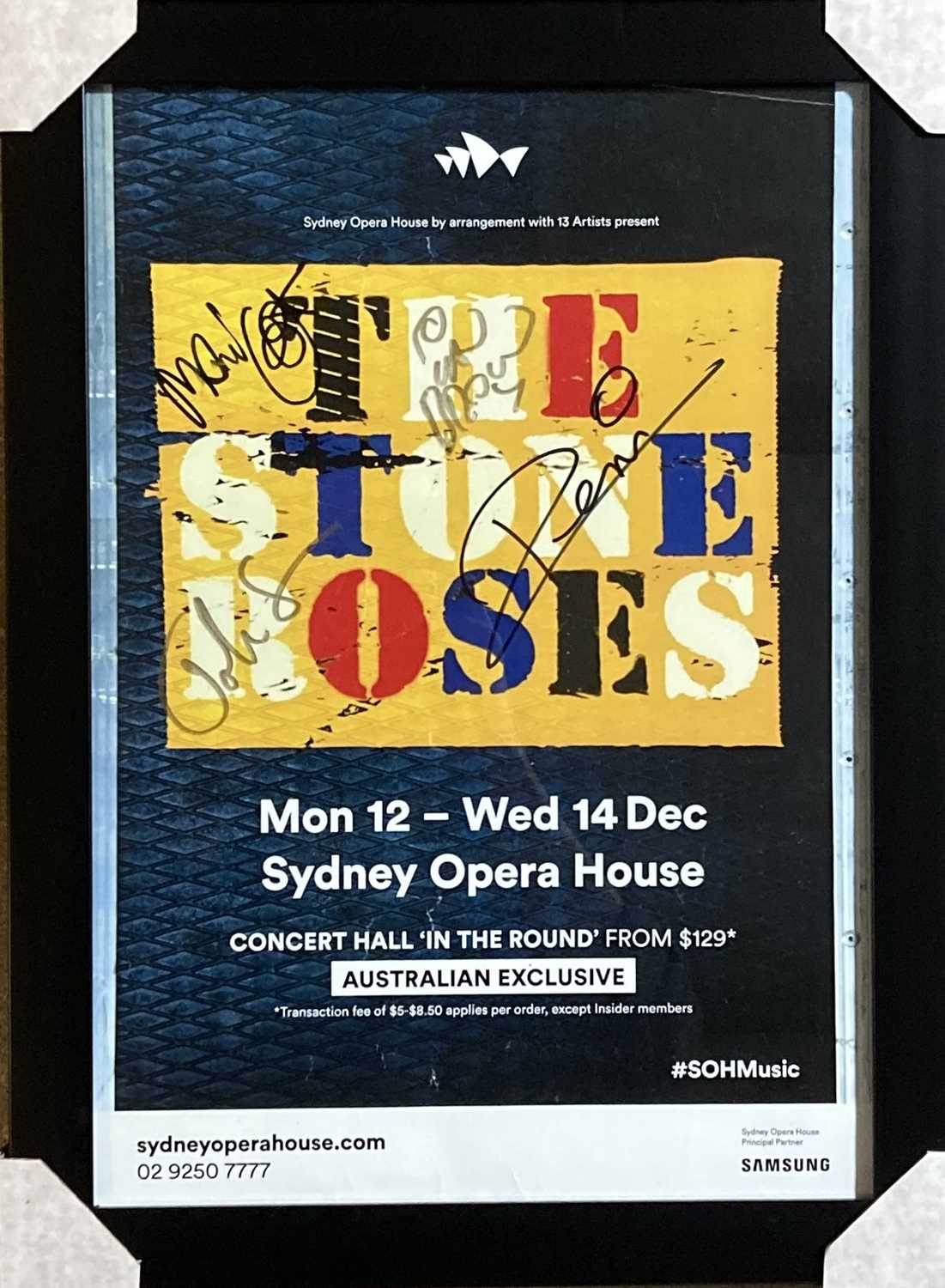 Lot 433 - STONE ROSES SIGNED POSTER