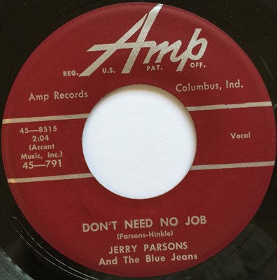Lot 183 - JERRY PARSONS - UNDECIDED C/W DON'T NEED NO JOB 7" (ORIGINAL US COPY - AMP 45-791)